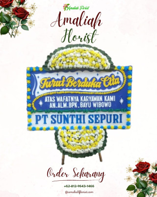 Papan Bunga Duka di Pabuaran Tumpeng