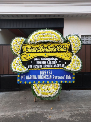 Papan Bunga Duka di Pabuaran Tumpeng