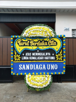 Papan Bunga Duka di Pabuaran Tumpeng